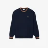 Gestreifter Baumwoll-Jersey-Pullover für Herren