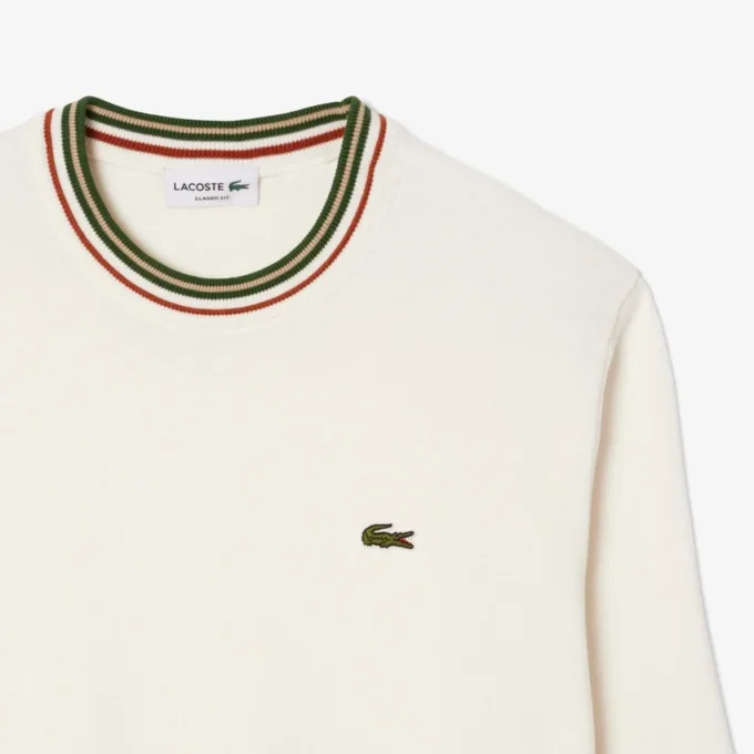 Gestreifter Baumwoll-Jersey-Pullover für Herren