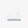 Gestreifter Baumwoll-Triangel-Bralette