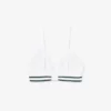 Gestreifter Baumwoll-Triangel-Bralette