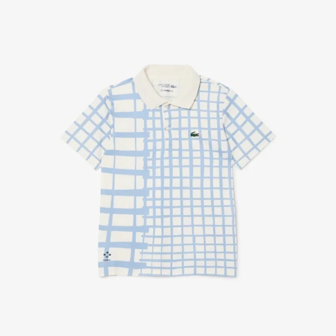 Gestreiftes Piqué-Tennis-Poloshirt für Jungen