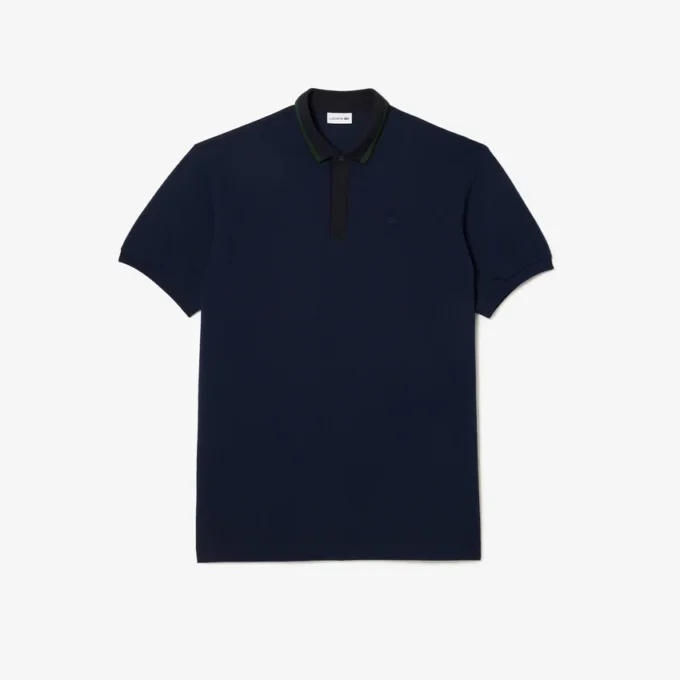Gestreiftes Poloshirt mit Piqué-Kragen – Übergrößen – Tall
