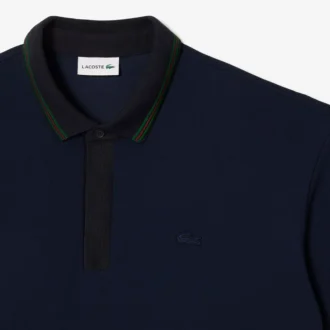 Gestreiftes Poloshirt mit Piqué-Kragen – Übergrößen – Tall