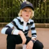 Gestreiftes Rugby-Poloshirt