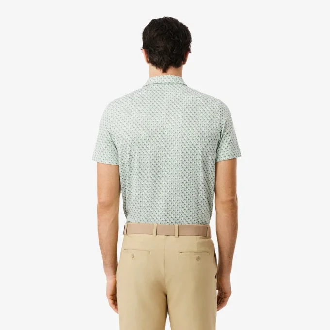 Golf-Poloshirt mit Regular Fit und Aufdruck