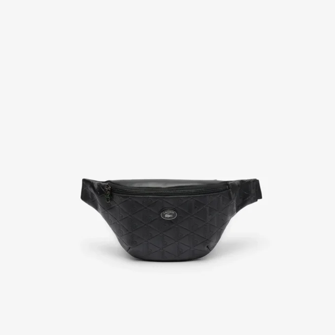 Gürteltasche aus geprägtem Leder mit Monogramm