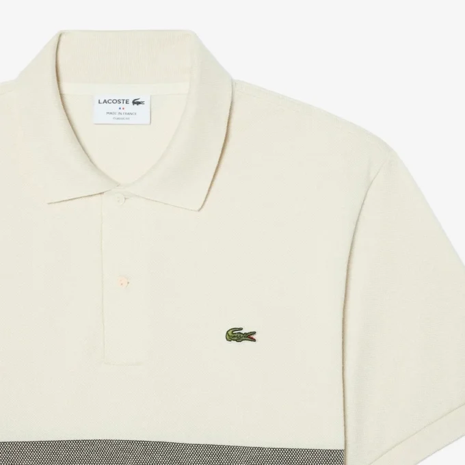 Hergestellt in Frankreich Klassisch geschnittenes gestreiftes Poloshirt