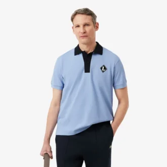 Hergestellt in Frankreich Poloshirt mit klassischer Passform und Emblem