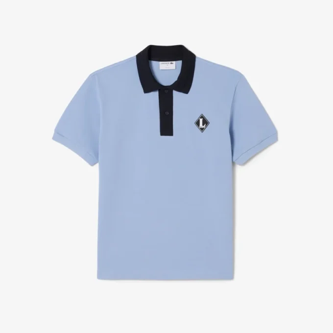 Hergestellt in Frankreich Poloshirt mit klassischer Passform und Emblem