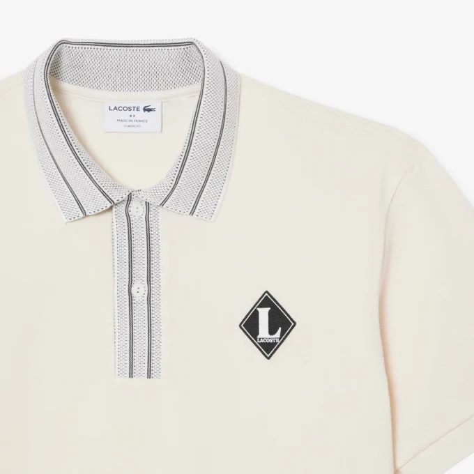 Hergestellt in Frankreich Poloshirt mit klassischer Passform und Emblem