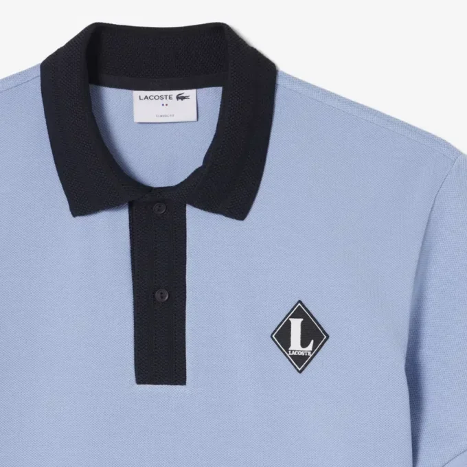 Hergestellt in Frankreich Poloshirt mit klassischer Passform und Emblem