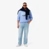 Herren-5-Pocket-Jeans in geradem Schnitt, Indigo