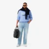Herren-5-Pocket-Jeans in geradem Schnitt, Indigo