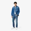 Herren-5-Pocket-Jeans in Slim Fit, Indigo