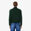Herren-Baumwollpullover mit Reißverschluss und hohem Kragen