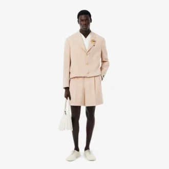 Herren-Bermudashorts aus Wolle im Runway-Stil