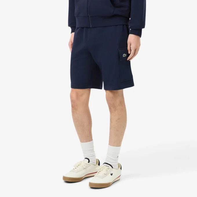 Herren-Cargo-Shorts aus Baumwollfleece
