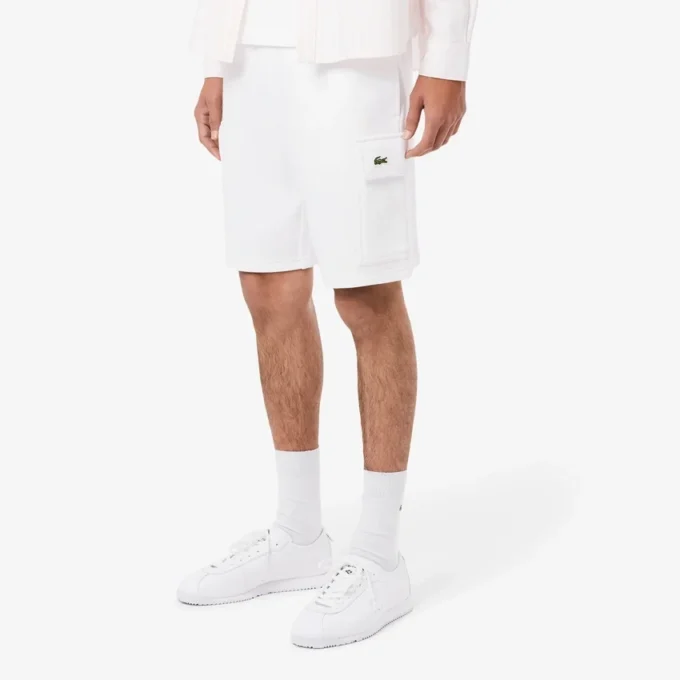 Herren-Cargo-Shorts aus Baumwollfleece