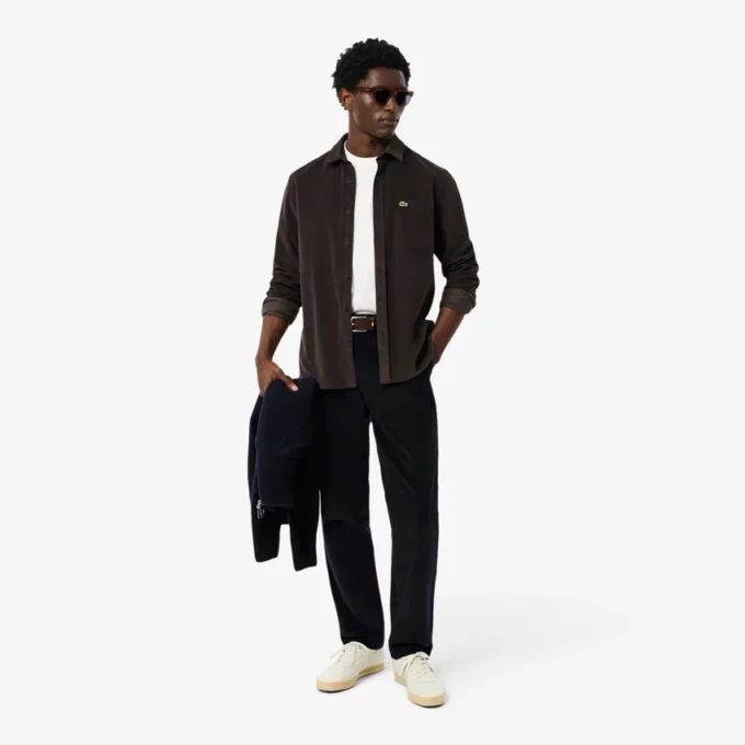 Herren-Chino-Hose aus Cord in Regular Fit