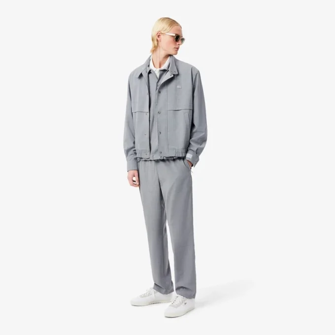 Herren-Chino-Hose aus Wollflanell in Regular Fit
