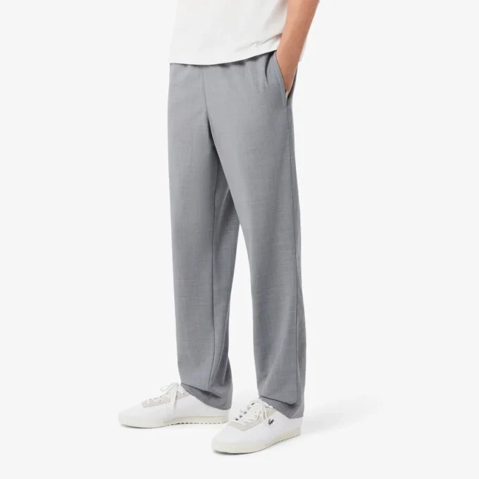 Herren-Chino-Hose aus Wollflanell in Regular Fit
