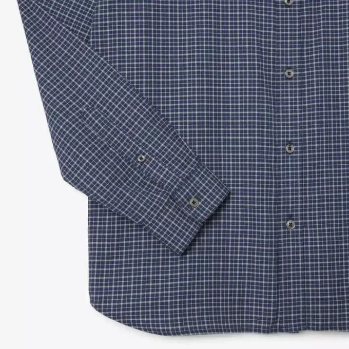 Herren-Flanellhemd mit Karomuster in Regular Fit