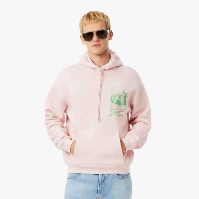 Herren-Fleece-Hoodie mit Aufdruck