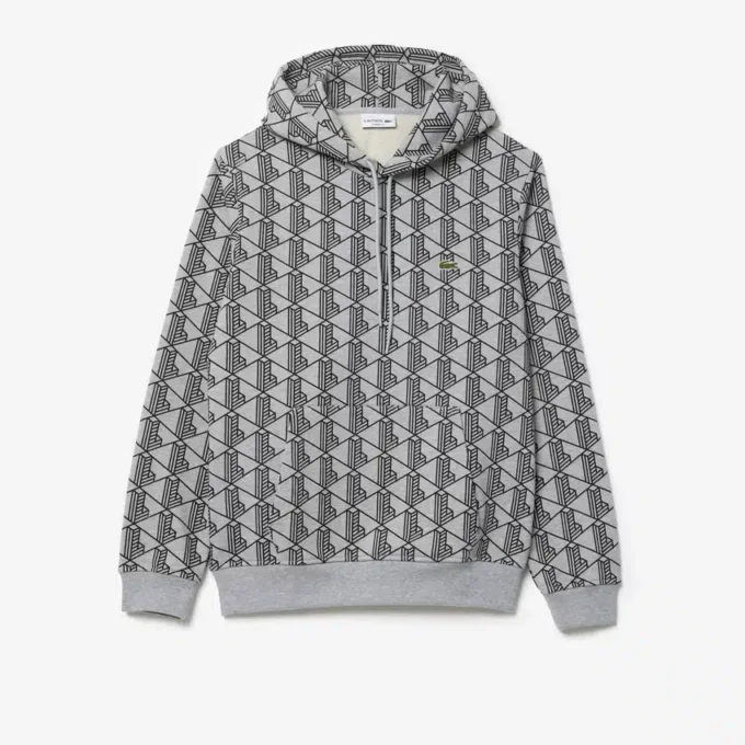 Herren-Fleece-Hoodie mit Monogramm