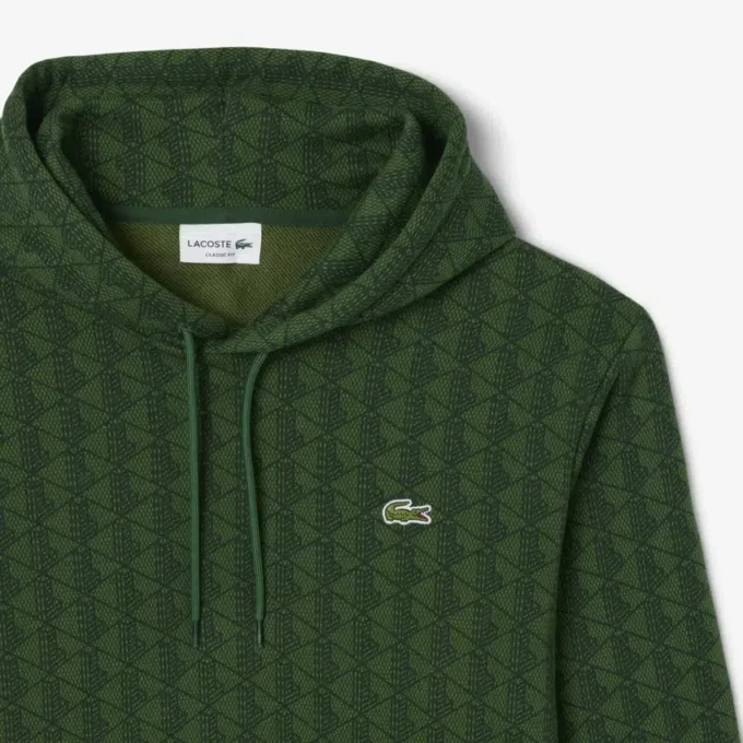 Herren-Fleece-Hoodie mit Monogramm