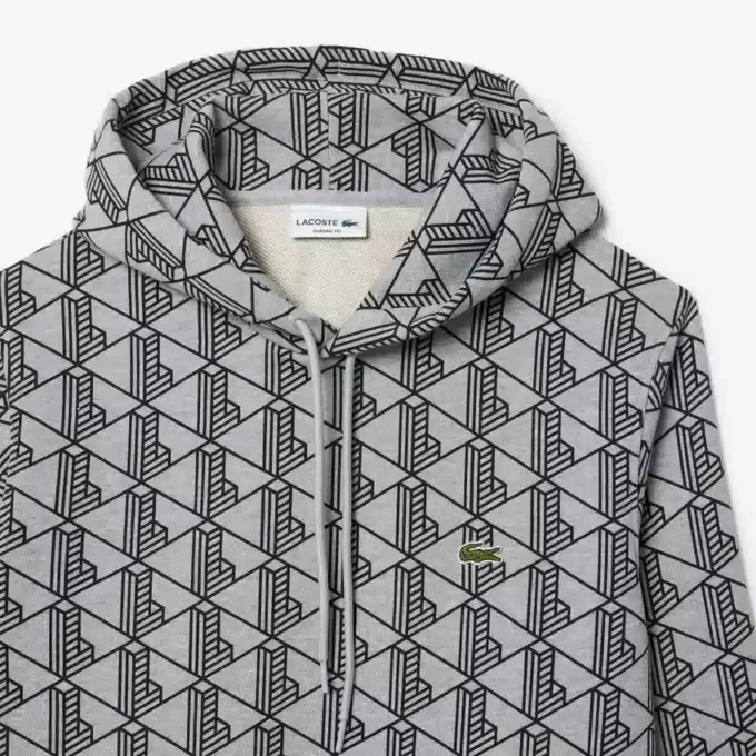 Herren-Fleece-Hoodie mit Monogramm