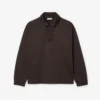 Herren-Fleece-Poloshirt in lockerer Passform