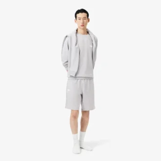 Herren-Fleece-Pyjama-Shorts in gerader Passform