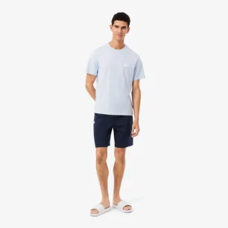 Herren-Fleece-Pyjama-Shorts in gerader Passform