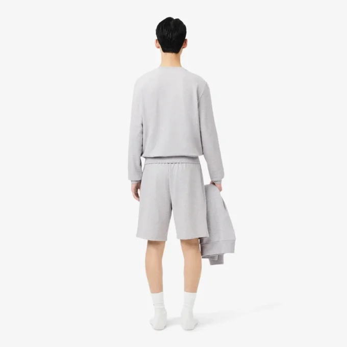 Herren-Fleece-Pyjama-Shorts in gerader Passform