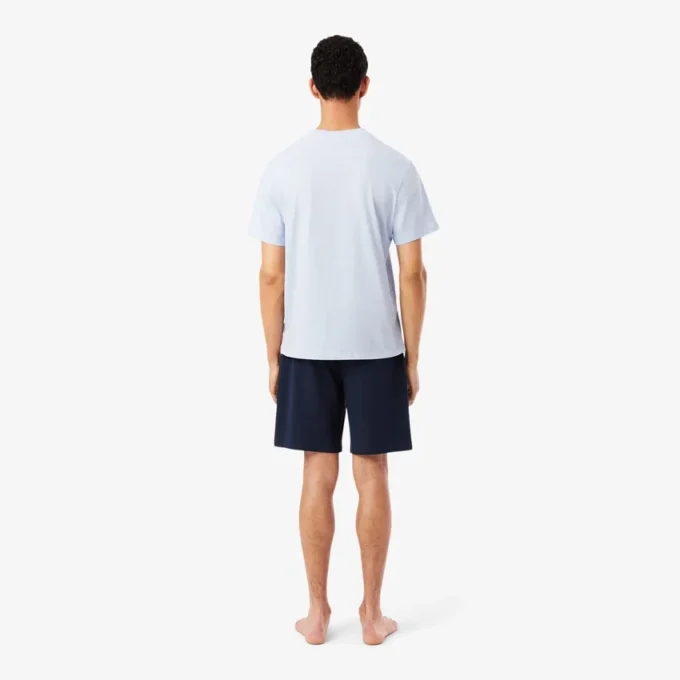 Herren-Fleece-Pyjama-Shorts in gerader Passform