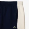 Herren-Fleece-Shorts in Regular Fit mit Colorblock-Design