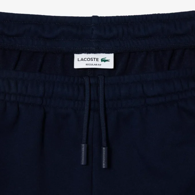 Herren-Fleece-Shorts in Regular Fit mit Colorblock-Design
