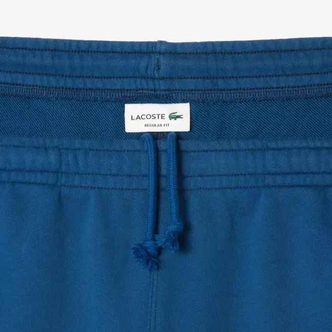 Herren-Fleece-Shorts in Regular Fit mit Washed-Effekt und Print