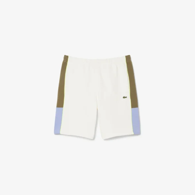 Herren-Fleece-Shorts mit Farbblock-Design