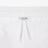 Herren-Fleece-Shorts mit Regular-Fit und Text-Stickerei