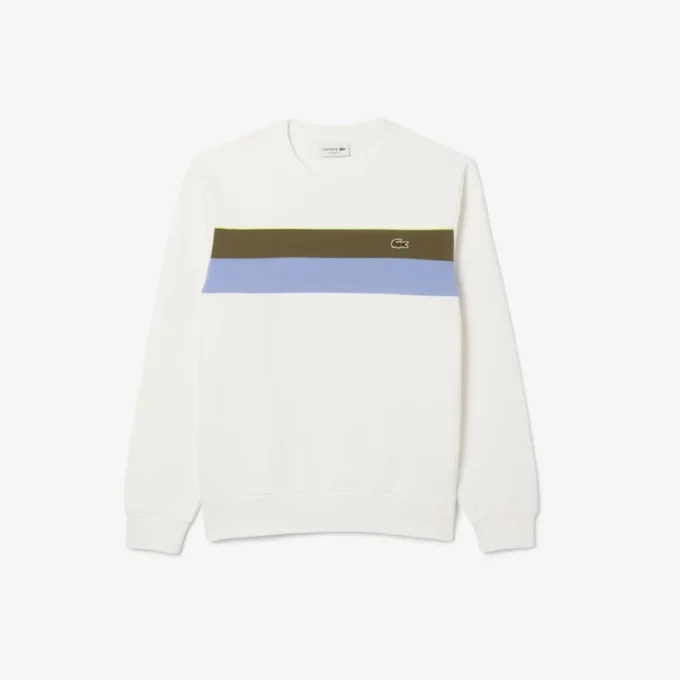 Herren-Fleece-Sweatshirt mit Farbblock-Design