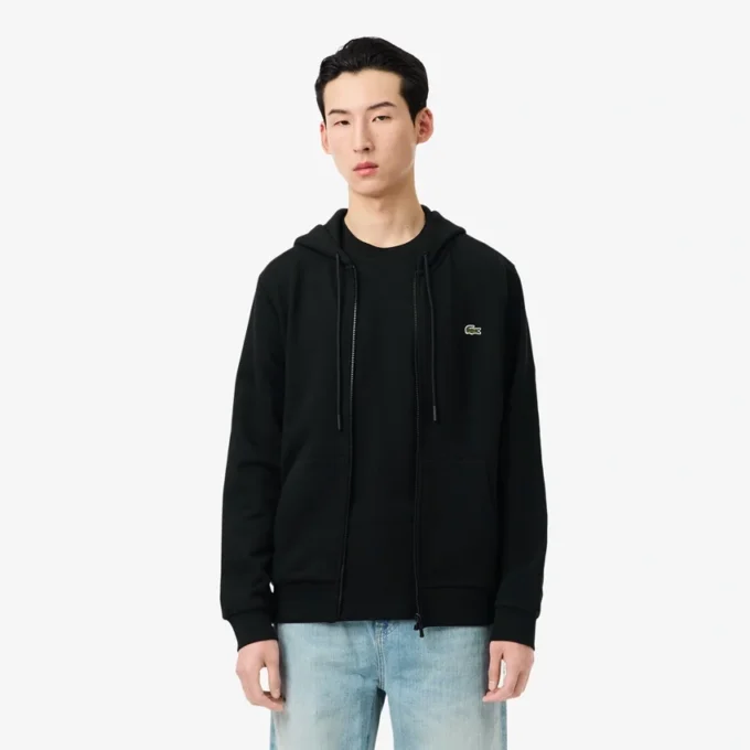 Herren-Fleece-Sweatshirt mit Reißverschluss in klassischer Passform