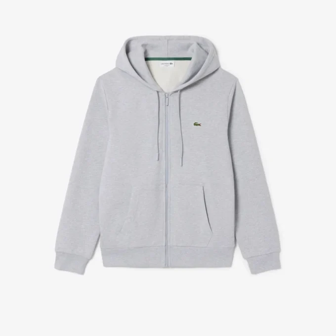 Herren-Fleece-Sweatshirt mit Reißverschluss in klassischer Passform