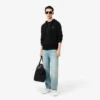 Herren-Fleece-Sweatshirt mit Reißverschluss in klassischer Passform