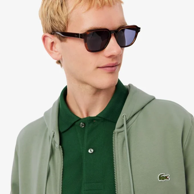Herren-Fleece-Sweatshirt mit Reißverschluss in klassischer Passform
