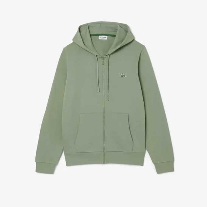 Herren-Fleece-Sweatshirt mit Reißverschluss in klassischer Passform