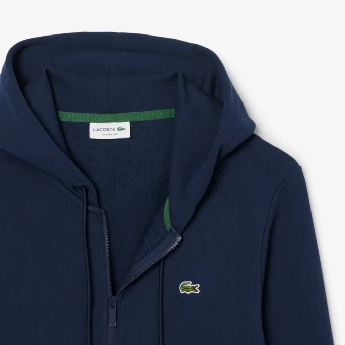Herren-Fleece-Sweatshirt mit Reißverschluss in klassischer Passform
