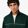 Herren-Fleece-Sweatshirt mit Reißverschluss und Satin-Effekt