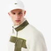 Herren-Fleecejacke mit Farbblock-Design
