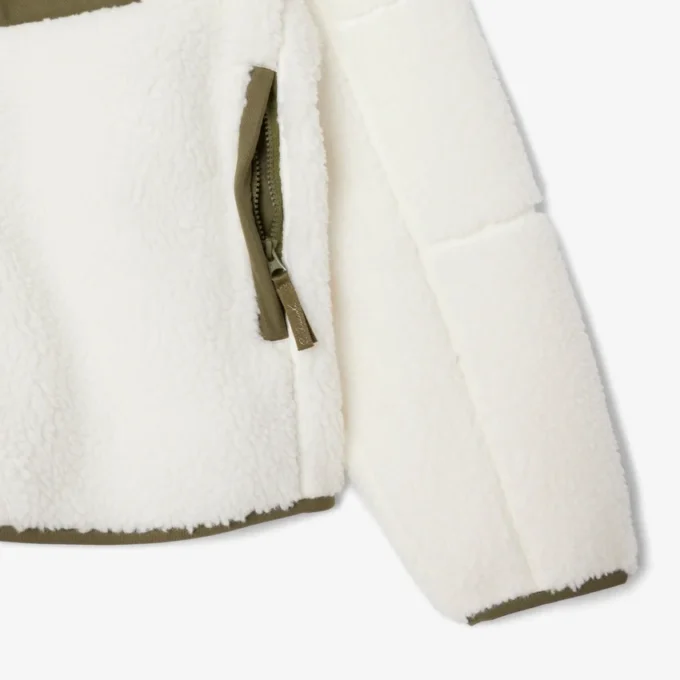 Herren-Fleecejacke mit Farbblock-Design